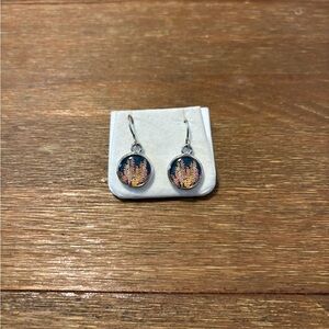 Elegant Silver and Gold Tree Earrings